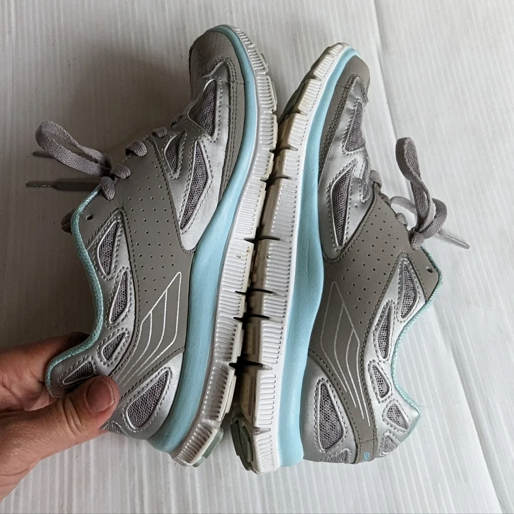 SKECHERS Flex Appeal Align 3.0 lightweight sneakers gray blue running shoes